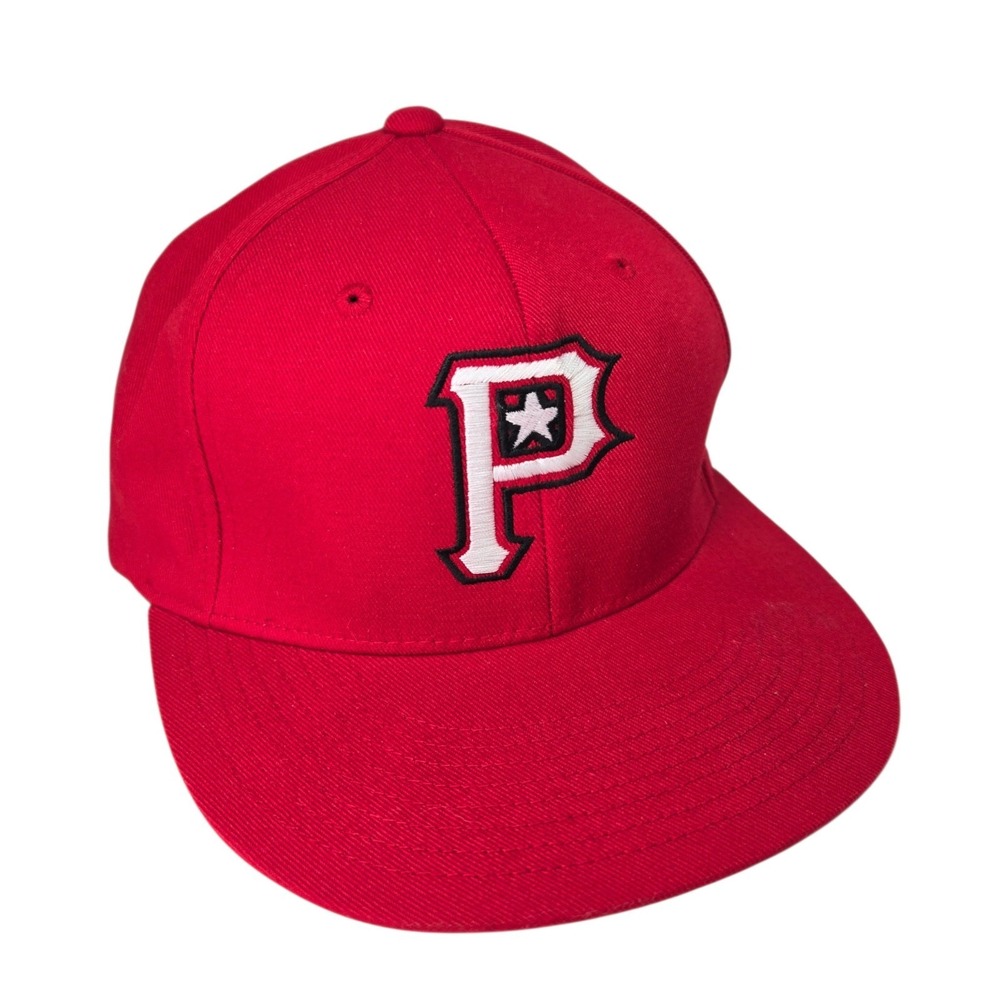 Pittsburgh Pirates Hat Cap Red MLB Fitted Small-Medium 6 1/2 - 7 1/2 Baseball